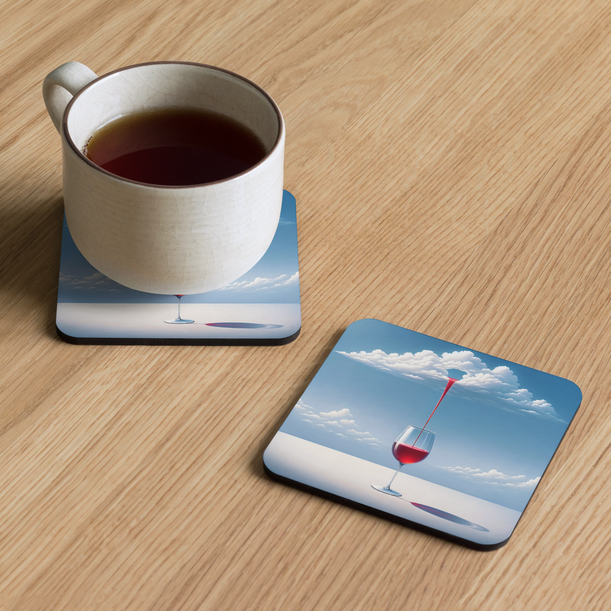 Cloud Sommelier - Cork-back coaster