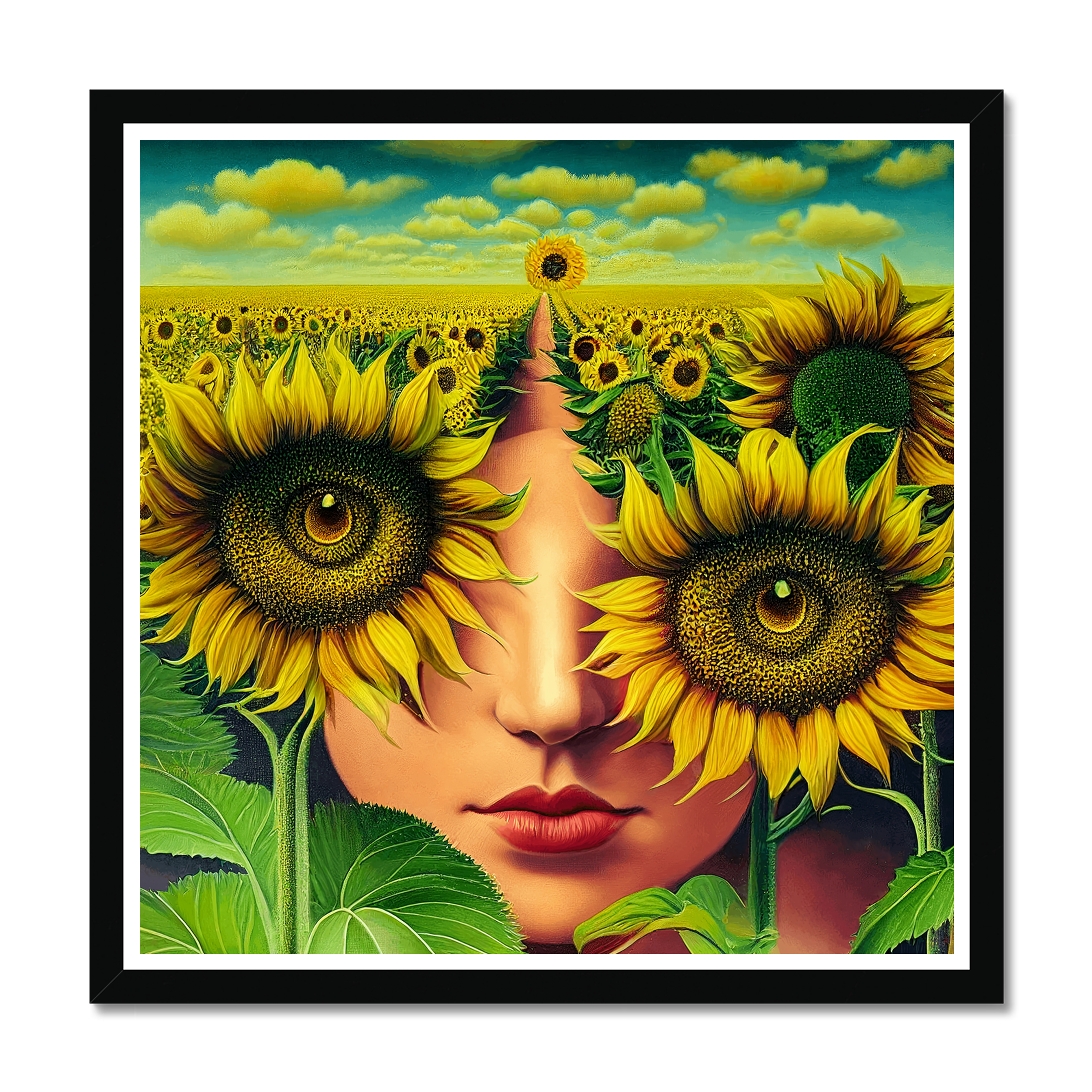 sun betwen flowers
