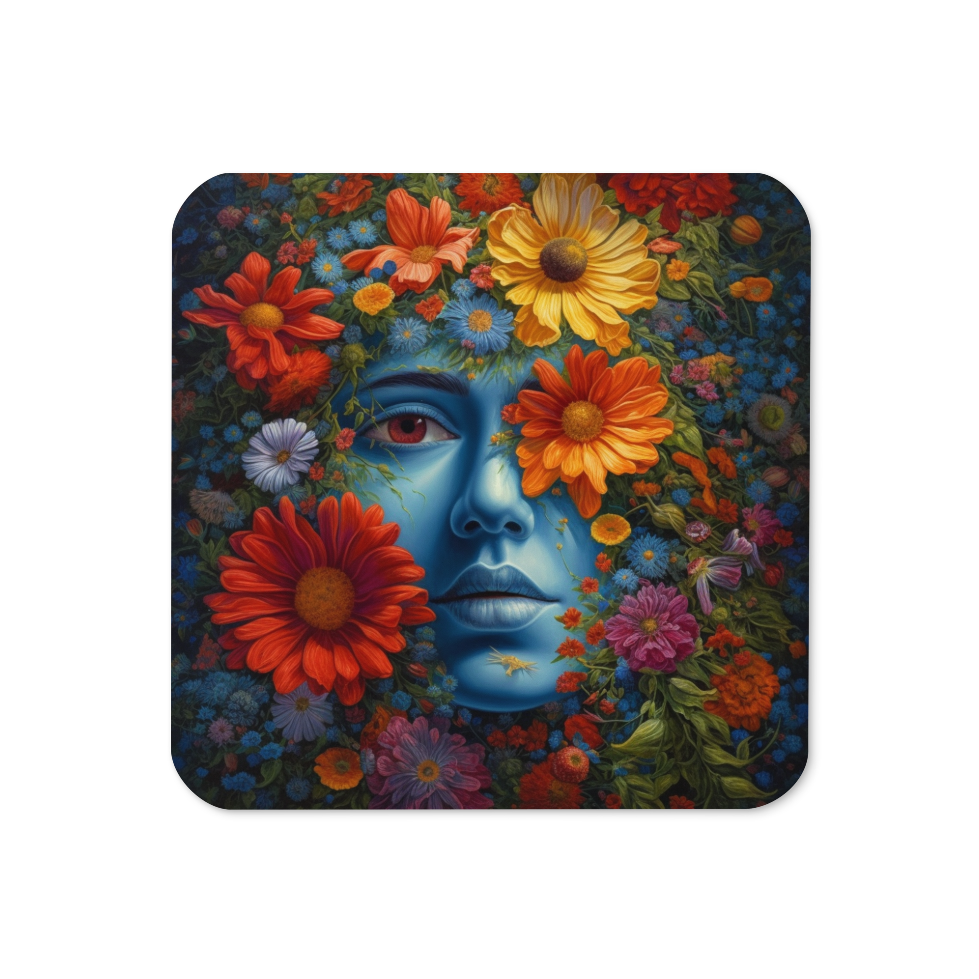 Dreaming Petals - Cork-back coaster