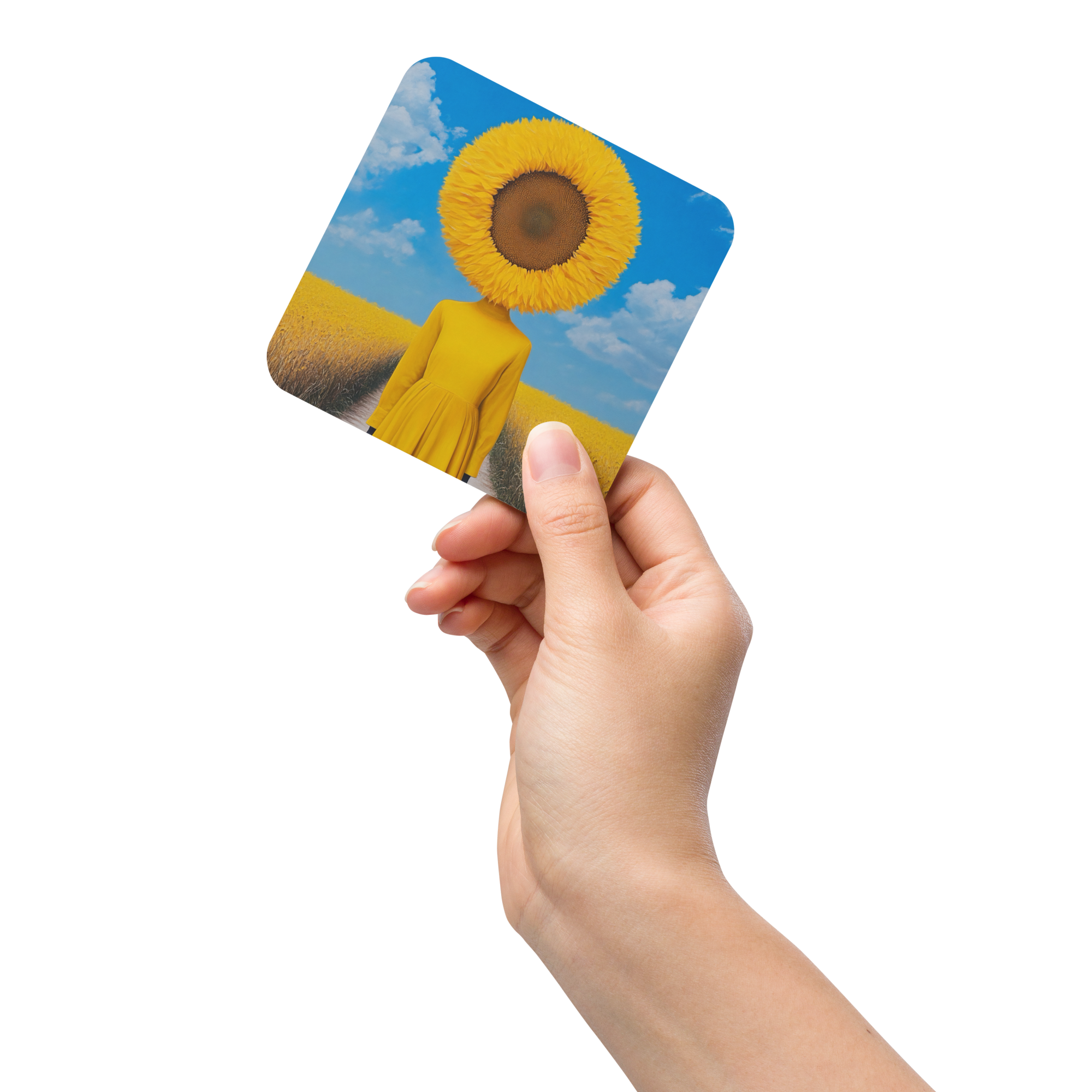 The Sunflower Self - Cork-back coaster