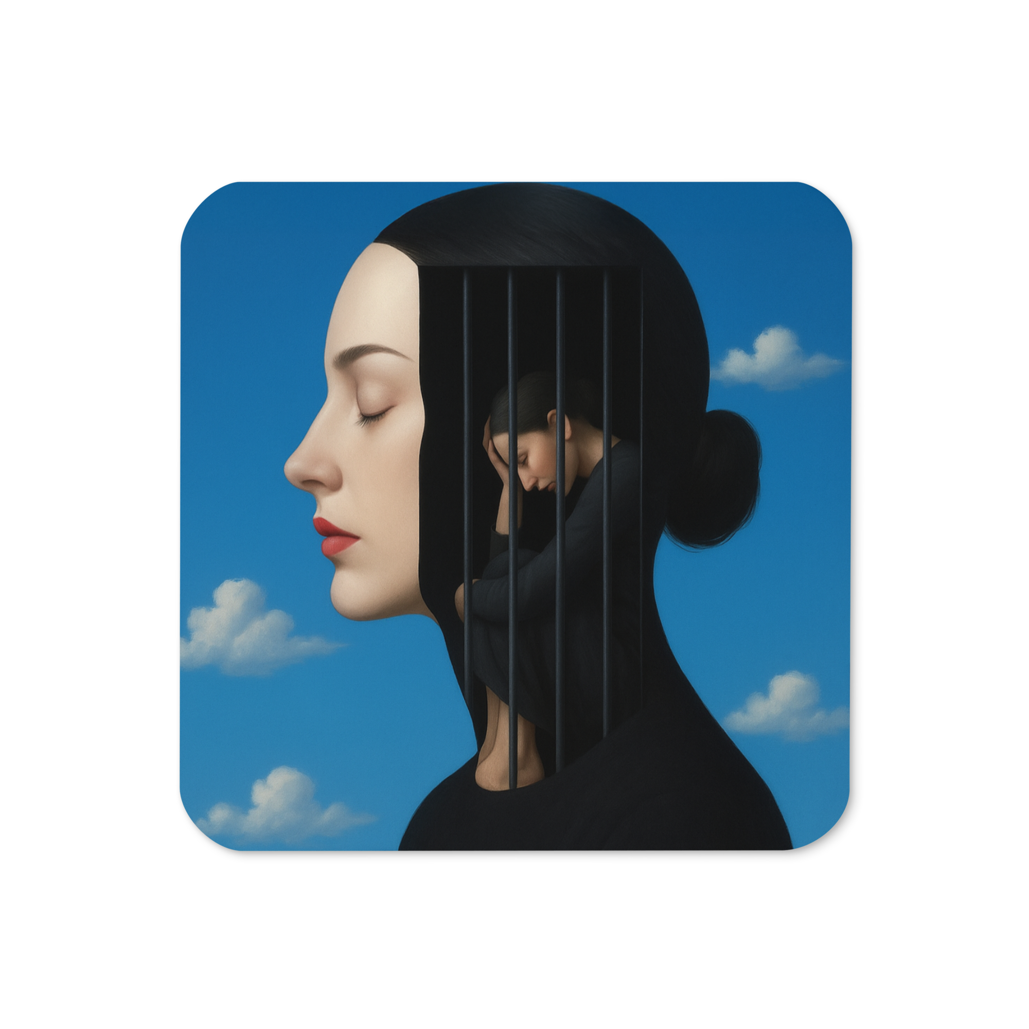 Prisoner of the mind - Cork-back coaster