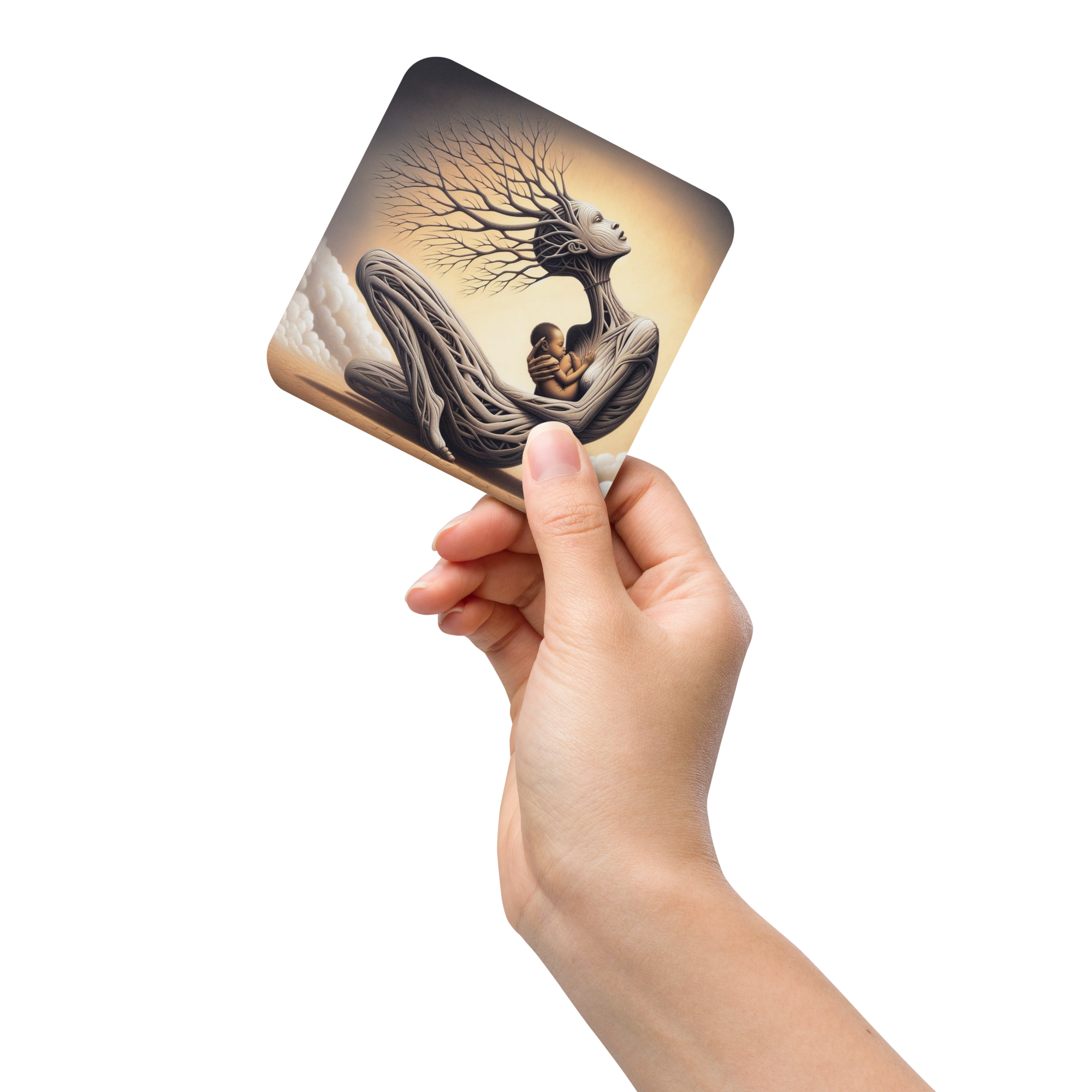 Maternal Branches - Cork-back coaster