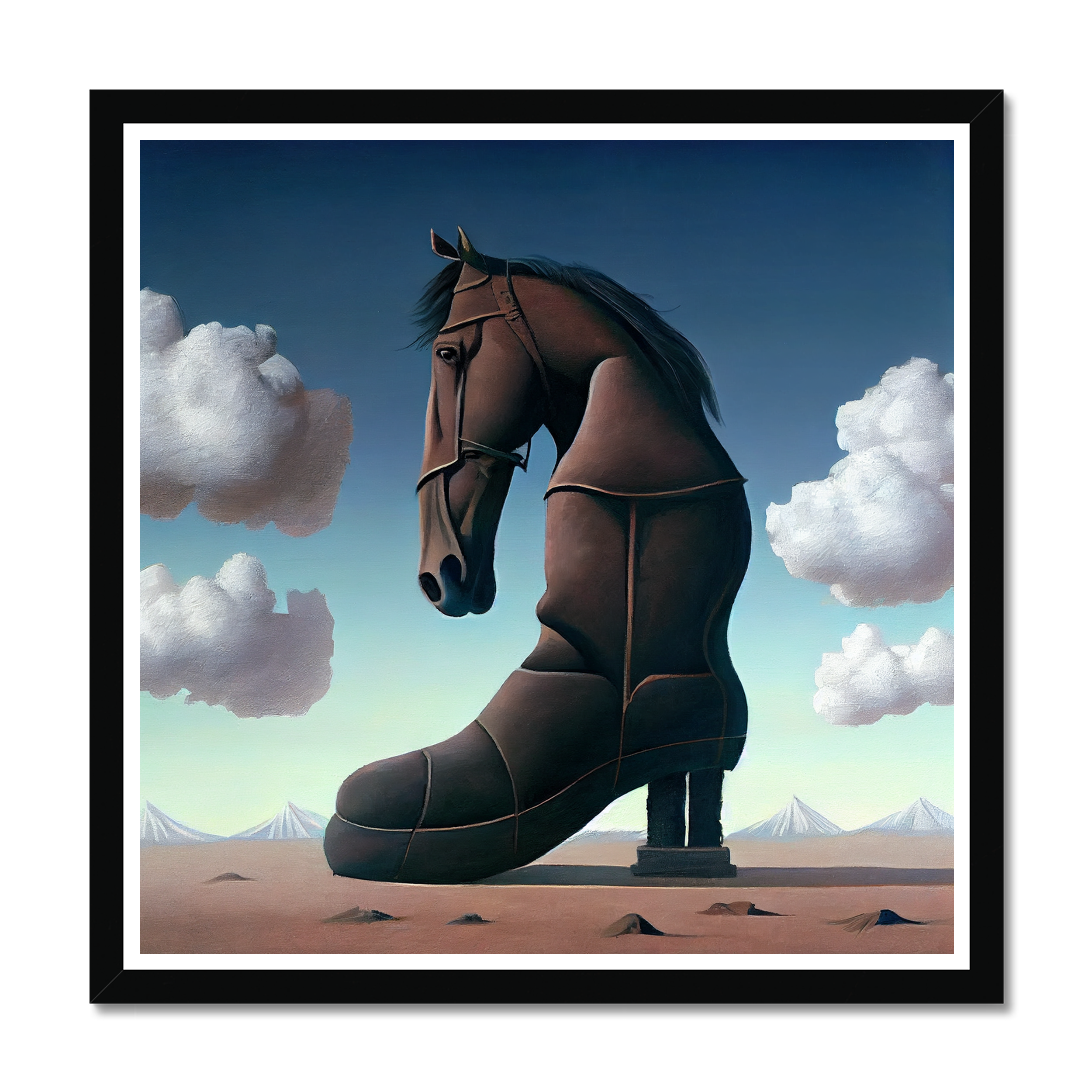 horse in a horseshoe